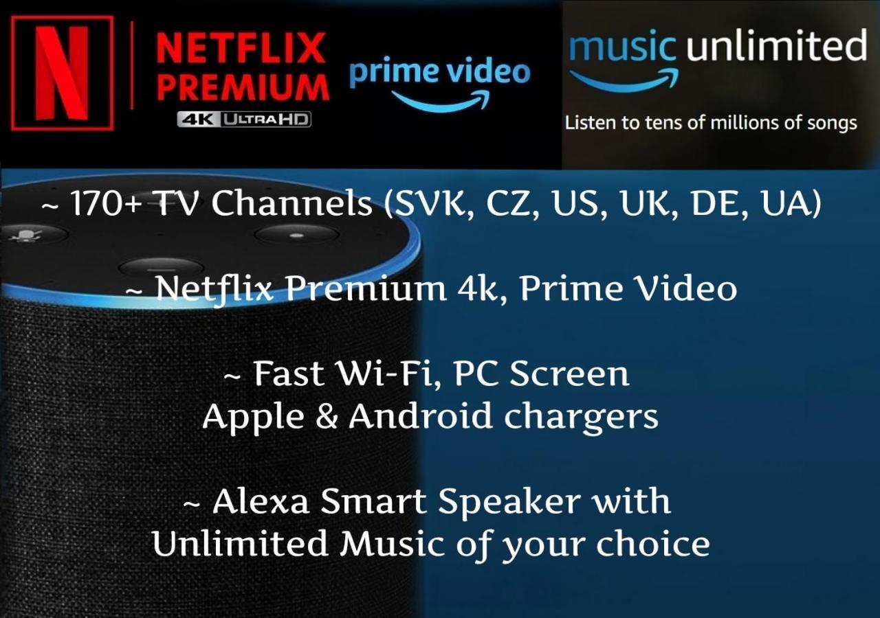 E2 Luxury Oldtown Apt - 2X Parking, Foodstore, Pcscreen, Netflix, Unlimited Music, Crib, Babychair, Fastwifi, Aircon Kosice Luaran gambar